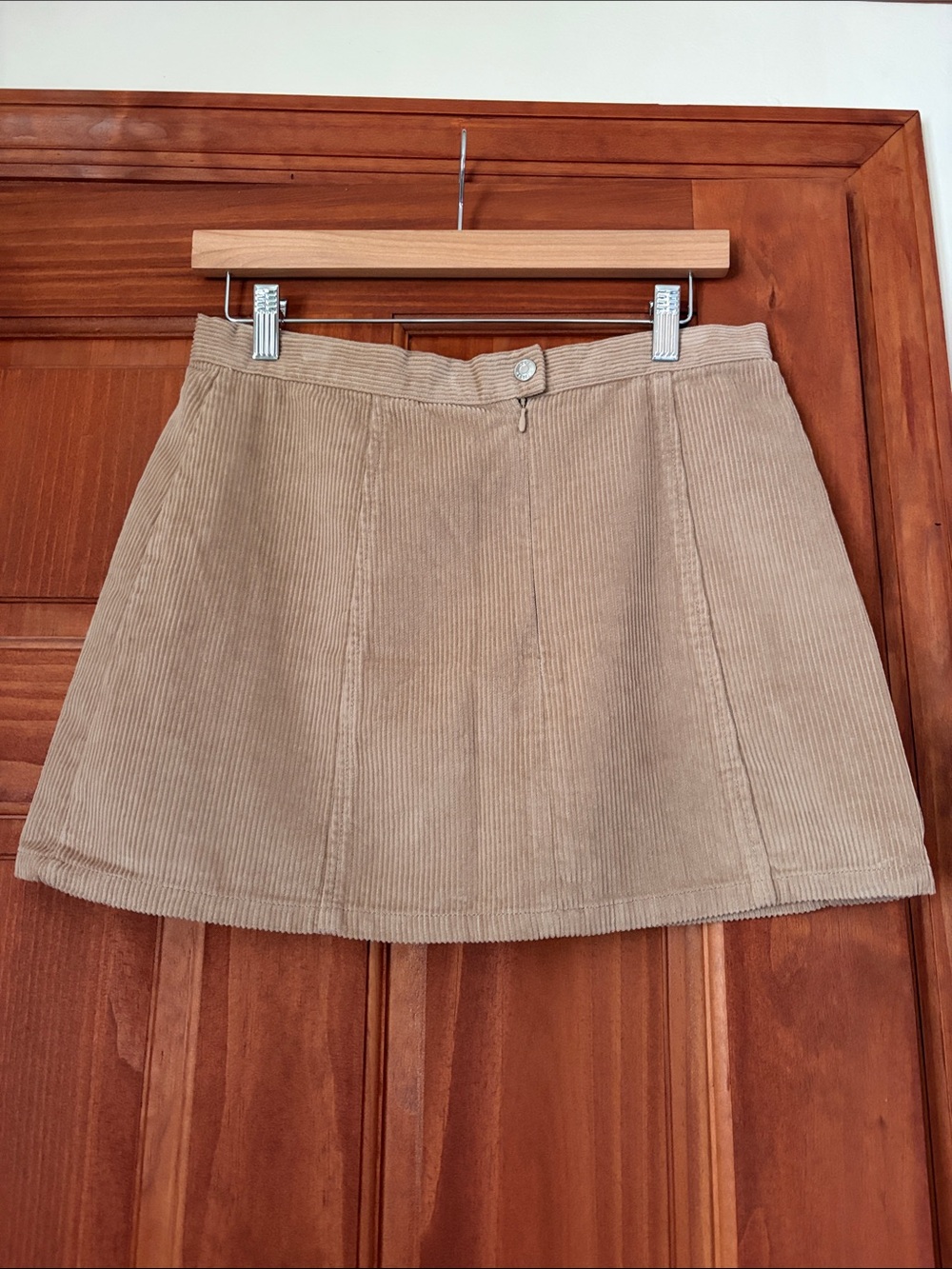 ASOS Tan Corduroy A-Line Mini Skirt